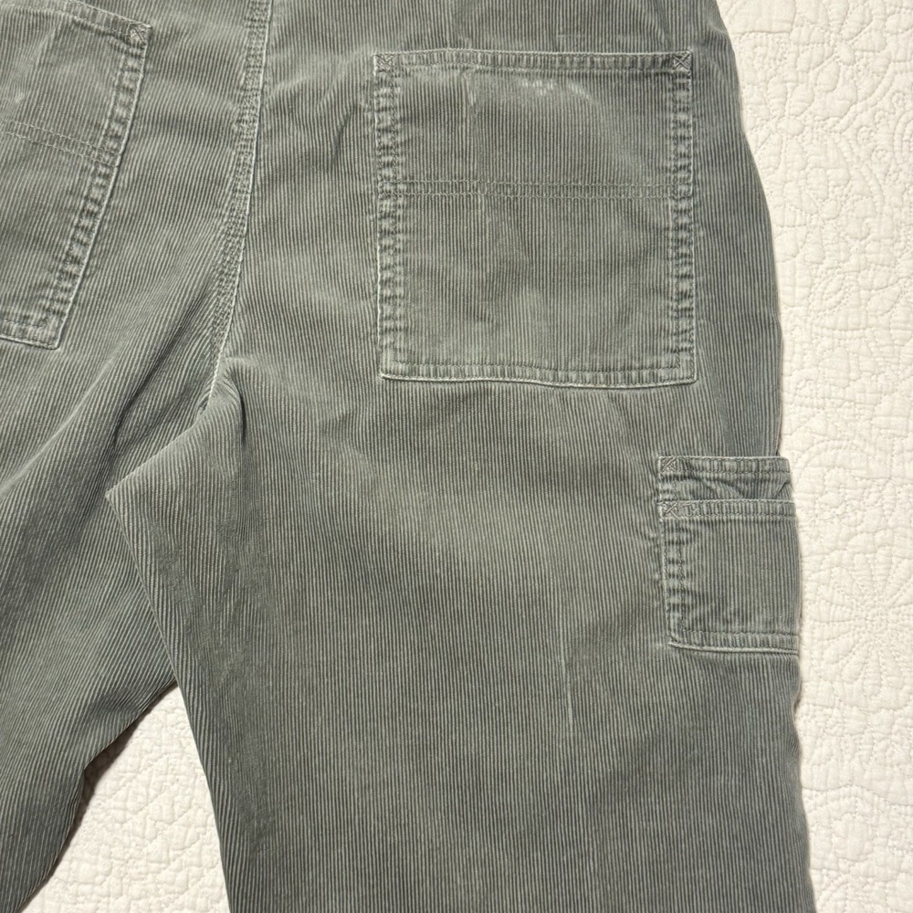 VTG Old Navy Overalls Unisex Small Gray Corduroy Y2K Grunge Skater Carpenter 90s - Picture 11 of 14